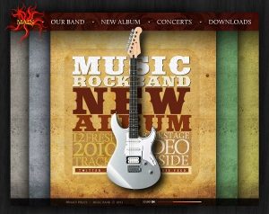 Image That Shows The Homepage of The Music Website